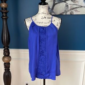 Worthington blue tank blouse